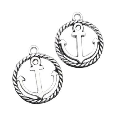 Imagem de Pingentes De Âncora De Navio Vintage Prateados Antigos, 20-52 Peças, D