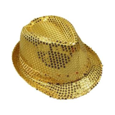 Imagem de Chapéu Bucket Unissex Com Lantejoulas Brilhantes Para Performance De P