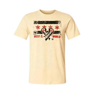 Imagem de Camiseta Unissex Oversized CM Punk Com Bandeira De Chicago, Moda Casua