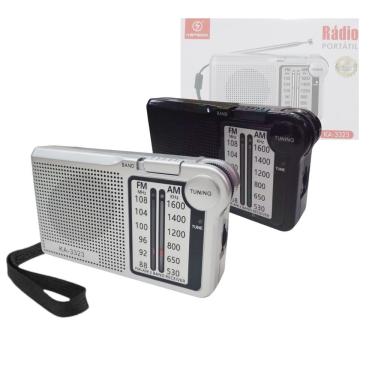 Imagem de Mini Rádio De Bolso Fm/am/p2 De 2 Bandas Retrô Pocket