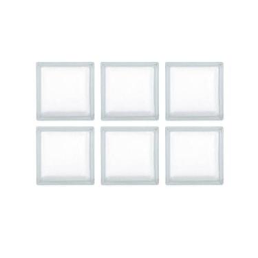 Imagem de Tijolo de Vidro Modaza Tangerine 19x19x8cm - 6 Peças