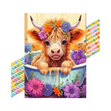 Imagem de Kit De Pintura Diamante Gatos E Leões, Mosaico Completo, Ponto Cruz, A