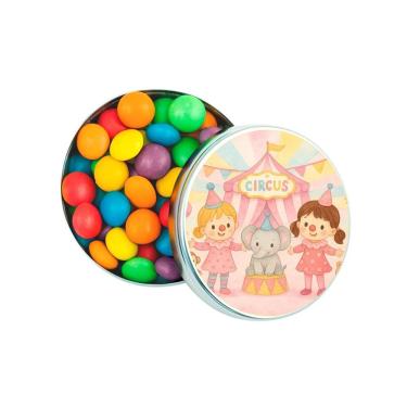 Imagem de Latinha Lembrancinha Personalizada Palhacinhas Aquarela