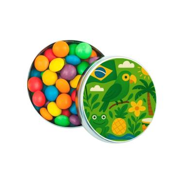 Imagem de Latinha Lembrancinha Personalizada Brasil Verde Amarelo