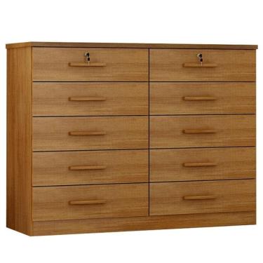 Imagem de Cômoda Gaveteiro Milão Com Chave Cumaru 23 - Horizonte