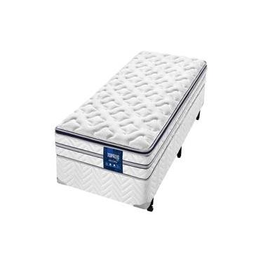 Imagem de Cama Box de Solteiro AmericanFlex Topázio Gel com Pillow Top e Molas Ensacadas 67x88x188cm