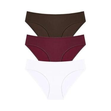 Imagem de Conjunto De Calcinhas De Algodão Femininas 3PCS S-XL Lingerie Sexy Fem