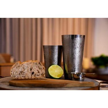 Imagem de Coqueteleira Boston Profissional 820Ml Inox Compacta Prática Resistent