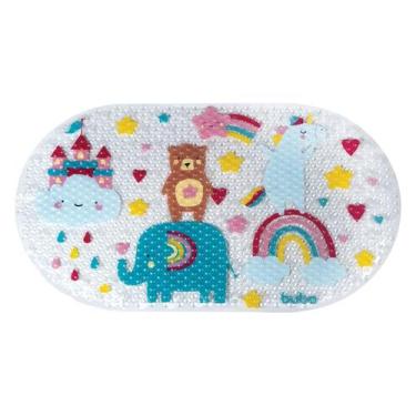 Imagem de Tapete Antiderrapante com Ventosas para Banho Arco-Íris Buba