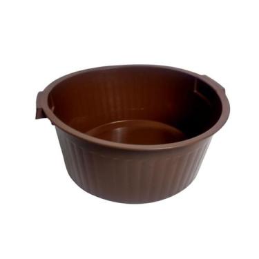 Imagem de Bacia Frisada Plástico Multiuso Resistente Para Roupas Lavanderia 12 L