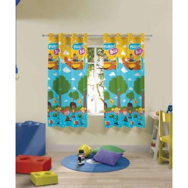 Imagem de Cortina Infantil Microfibra Estampa Mundo Bita Lepper-23052, UN, Amare