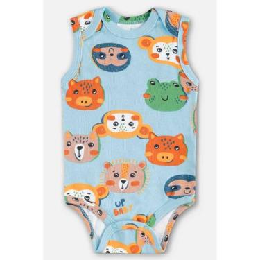 Imagem de Body Regata em Suedine Bebê Menino Up Baby, Azul, P