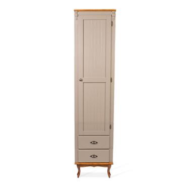 Imagem de Guarda Roupa Solteiro Roupeiro Antique 2079 1 Porta 2 Gavetas Laca - Nude Madeira MDF Meyer