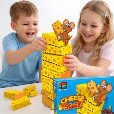 Imagem de Jogo Equilíbrio Torre Queijo Cheese Stack Infantil Educativo Pedagógic