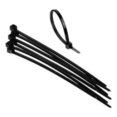 Imagem de Abraçadeira Plástica Preta 200x3,6mm 100 Peças SPARTA