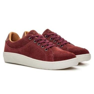 Imagem de Sapatenis Feminino Vannees Bordo/confort Taupe Samello-Feminino