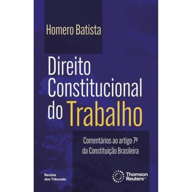 Imagem de Direito Constitucional Do Trabalho - 2025