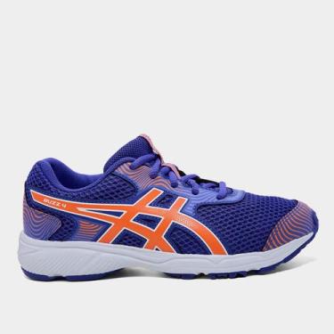 Imagem de Tênis Infantil Asics Buzz 4 Gs, Azul, Branco, 31