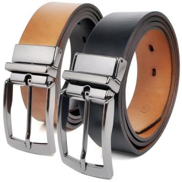 Imagem de Cinto Social Masculino Promoção de Natal - RIJEERO, 100, Preto, Castan