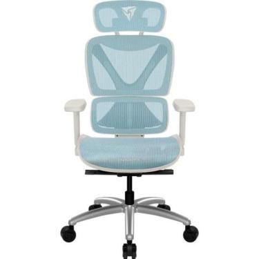 Imagem de Cadeira Ergonômica Thunderx3 Xtc Chroma Azul-branco [f002]