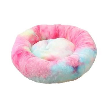 Imagem de Cama Redonda De Pelúcia Macia Para Gatos E Cães, Almofada Para Animais