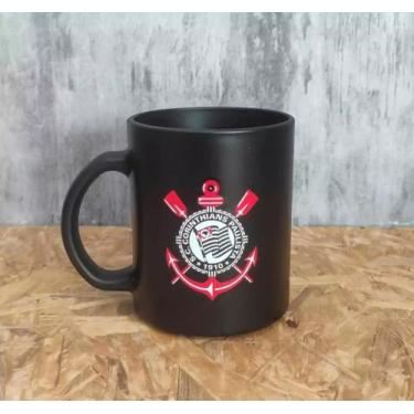 Imagem de Caneca de Vidro Diamond Futebol Time Corinthians 300ml - Brasfoot Prod