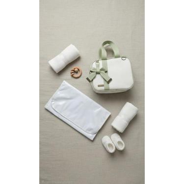 Imagem de KR RK Bolsas Frasqueira, Off white fita verde oliva