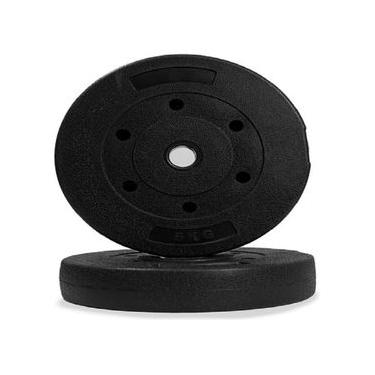 Imagem de Kit Anilhas 4 x 2,5kg = 10kg - Plástico ABS - Consport