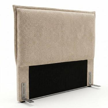 Imagem de Cabeceira Para Cama Box King Size Virella 195cm Moderna com Frame Bouclê Bege - Desk De...