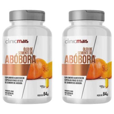 Imagem de KIT 2X Óleo de Semente de Abóbora 1000mg 60 cápsulas - Clinicmais