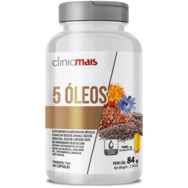 Imagem de Óleo de Linhaça, Girassol, Cartamo, Borragem e Chia 1000mg 60 Cápsulas