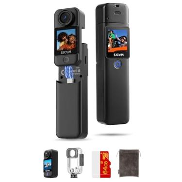 Imagem de SJCAM Câmera de ação C300 4K, câmera magnética de 64 GB e design removível portátil, Vl...
