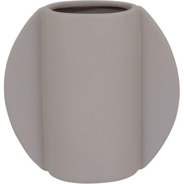Imagem de VASO DECORATIVO ENFEITE PLANTA CERÂMICA 17x17x17cm BRANCO