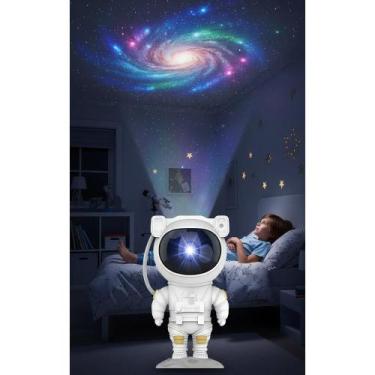 Imagem de Projetor Galáxia Astronauta Cúpula Estrelas RGB Controle - Congratulat
