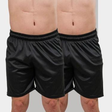 Imagem de Kit 2 Shorts Masculinos Dry Fit Esportivo para Futebol - Bermuda Leve 