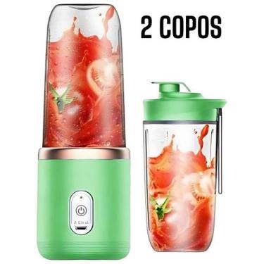 Imagem de Espremedor Elétrico Mini Liquidificador Portátil Suco Alimento Mistura