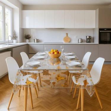 Imagem de Toalha De Mesa Diamante Pinheiro Rolo 1,40x50m Vinil PVC - Plast.co