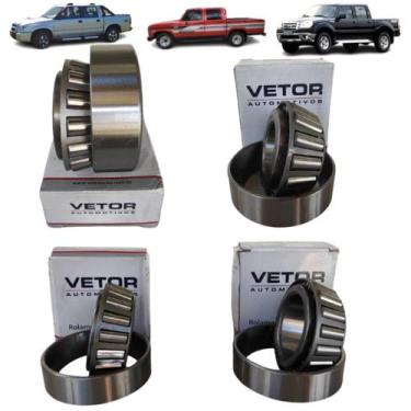 Imagem de Kit 4 Rolamentos Diferencial Traseiro Ranger 01-12 Dana 44.3 - VETOR (