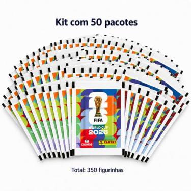 Imagem de Kit 50 Envelopes de Figurinhas Copa do Mundo FIFA 2026 com 7 Cromos - 
