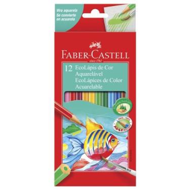 Imagem de Lápis de Cor 12 Cores Aquarelável 120212G - Faber Castell, 1