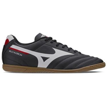 Imagem de Chuteira Futsal Mizuno Morelia Club, Preto, Branco, 40