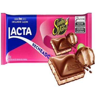 Imagem de Lacta Barra de Chocolate Sonho de Valsa 98 gramas