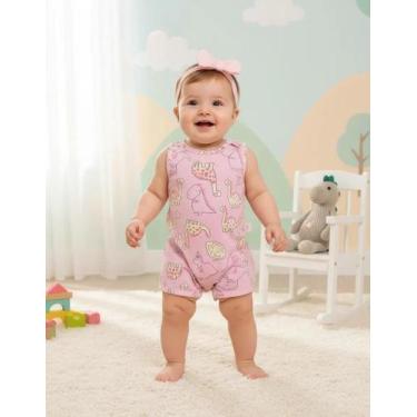 Imagem de Macacão Bebê Menina / Menino 100% Algodão Malwee Kids, Menina 01, GG