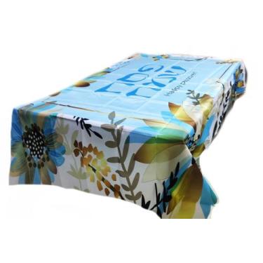 Imagem de Toalha Forro De Decoração Judaico Mesa De Jantar AZUL - Jerusalém gift