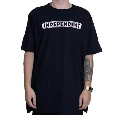 Imagem de Camiseta Independent Bar Logo SS Preto, Laranja, P