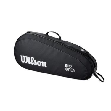 Imagem de Raqueteira Wilson Rio Open Team 2026 3 Pack, Preto