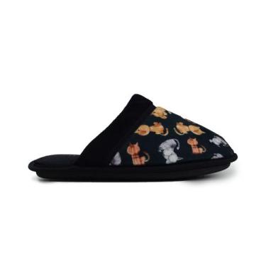 Imagem de Pantufa Chinelo Feminina Specht Plush Gatos - 302, 35