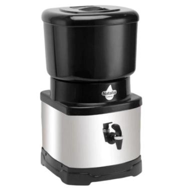 Imagem de Filtro De Água Bebedouro Cuba Barro Purificador Em Inox Vela Tripla Aç