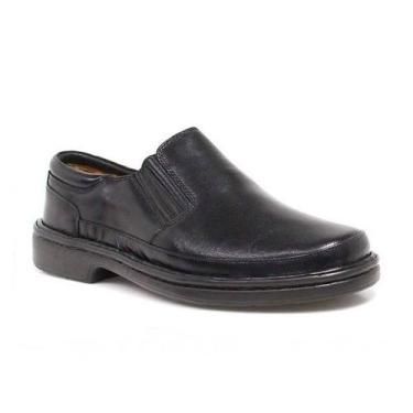 Imagem de Sapato Masculino Pipper Softness Couro Preto - 6071, Preto, 40