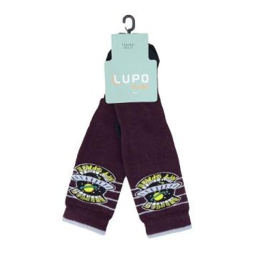 Imagem de Meia Infantil Lupo Cano Longo Dark Bordô 026360, 24-27